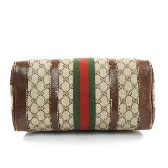 Auth Gucci Hand Bag Brown Leather #29012G13 - Picture 6 of 13